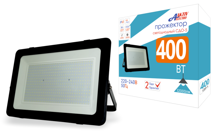 Прожектор светодиодный СДО-5 400Вт 6500К IP65