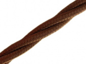 Витой ретро кабель для внешней проводки Werkel Retro 3х1,5мм коричневый - купить в Челябинске