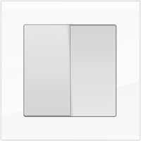 Рамка для двойной розетки Werkel WL01-Frame-01-DBL Favorit (белый) - купить в Челябинске