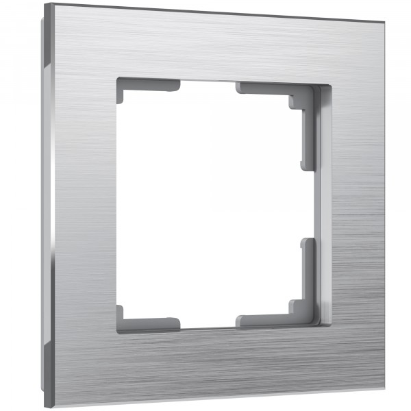 Рамка на 1 пост Werkel WL11-Frame-01 Aluminium (алюминий) - купить в Челябинске