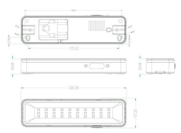 Светильник аварийный светодиодный DBA-105-0-20 постоянный 30LED 5ч IP20 с гарантией 2 года