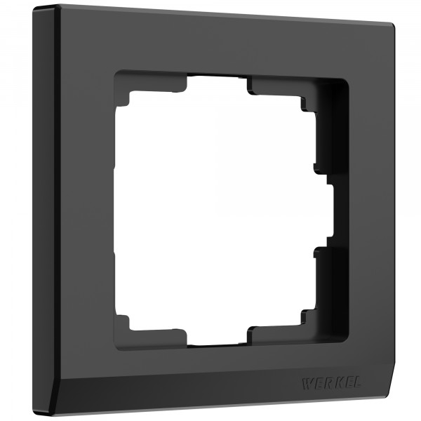 Рамка на 1 пост Werkel WL04-Frame-01 Stark (черный) - купить в Челябинске