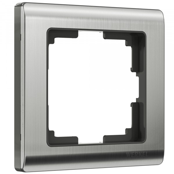 Рамка на 1 пост Werkel WL02-Frame-01 Metallic (глянцевый никель) - купить в Челябинске